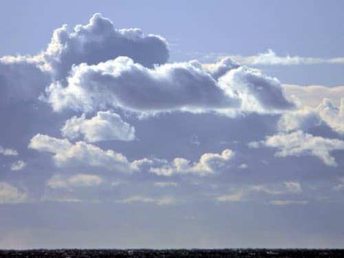 cumulus de tempete de beau temps