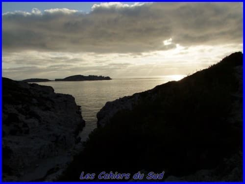 calanque de la Mounine au couchant