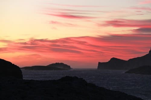 lever de soleil un jour de mistral