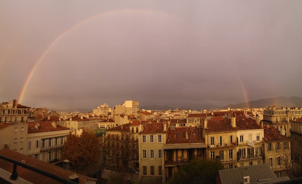Arc en ciel sur Marseille
