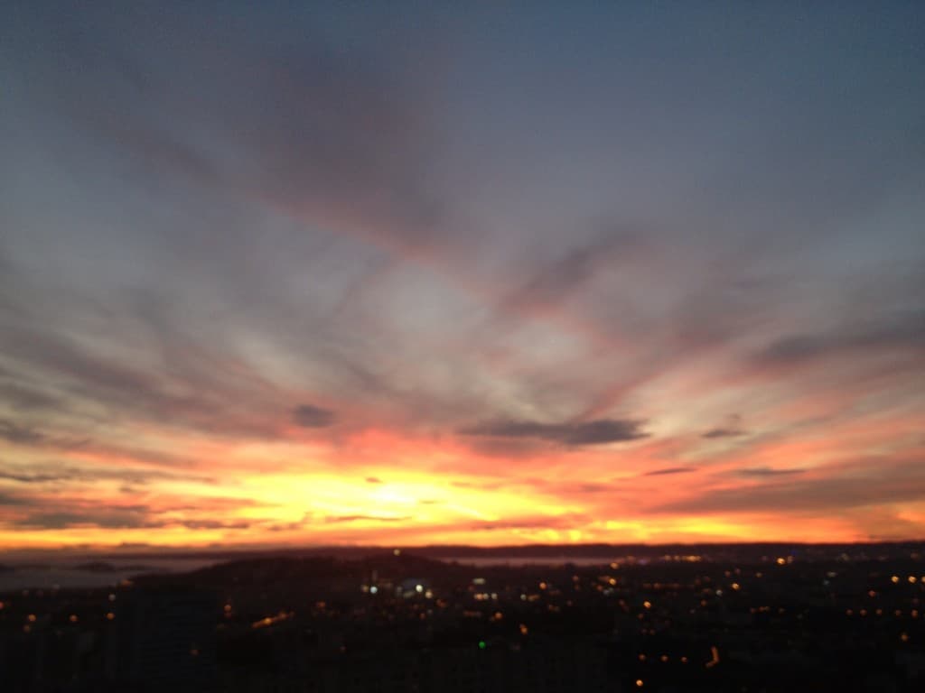 Coucher du soleil sur Marseille