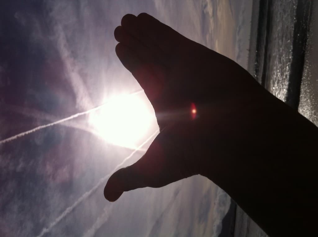 lumière dans le ciel