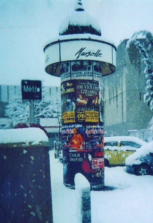 marseille sous la neige