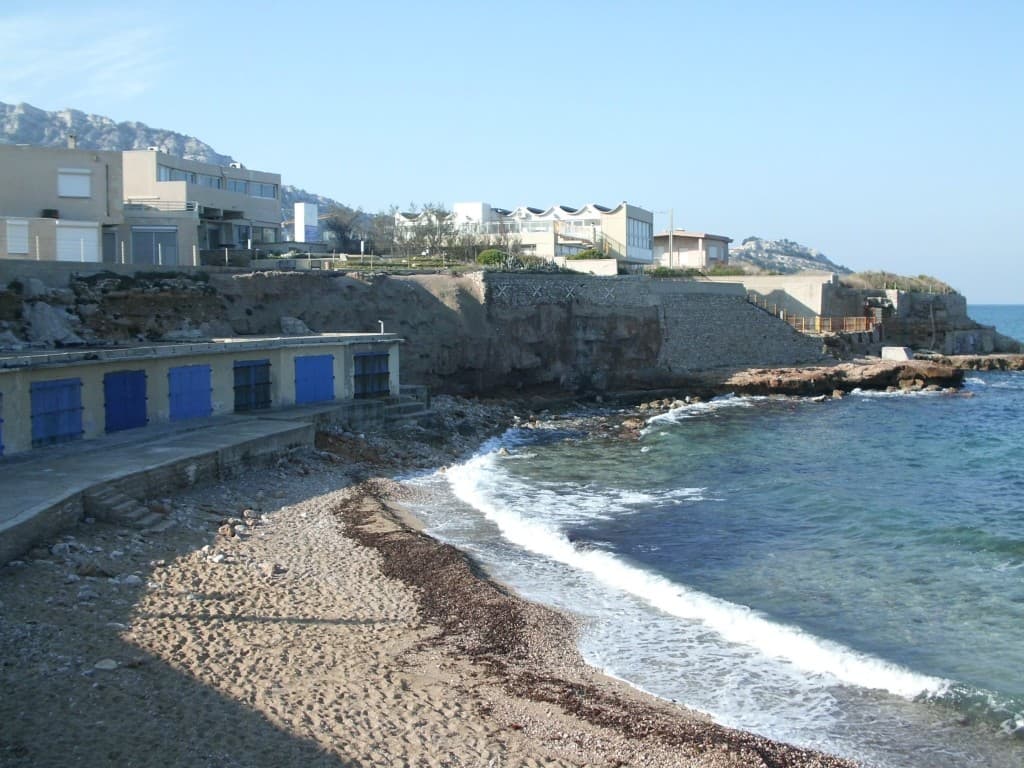 Plage du Bain des Dames le matin à 8H30