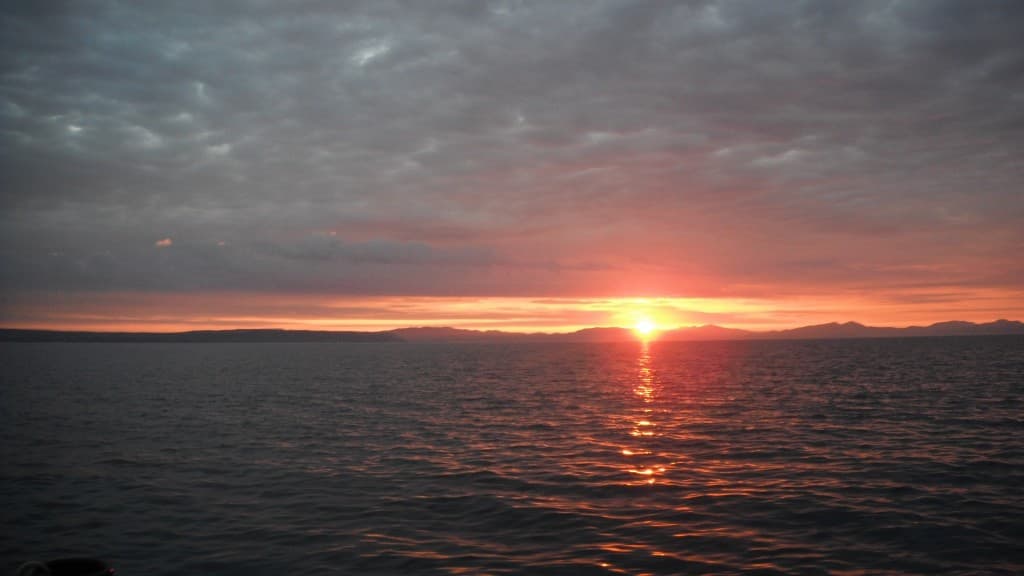lever de soleil sur la côte bleue