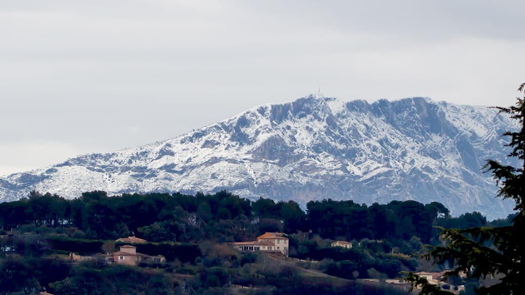 Ste Victoire sous la Neige 