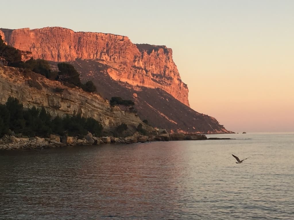 soleil couchant  sur le  cap canaille 