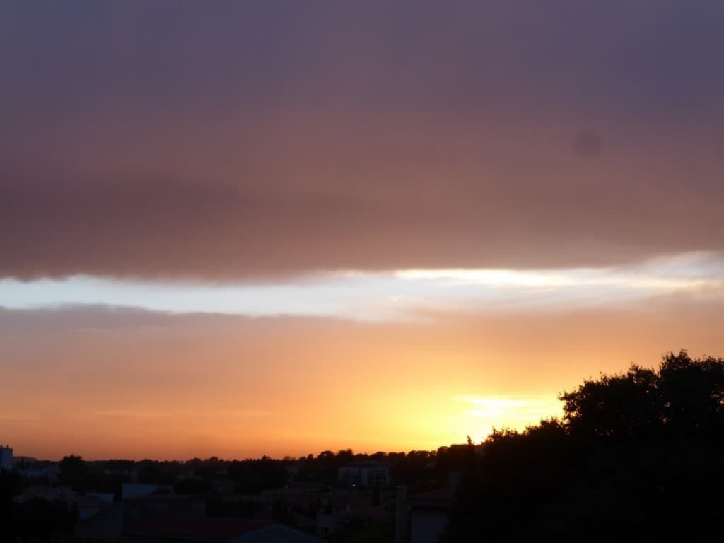 des nuages mais pas de pluie