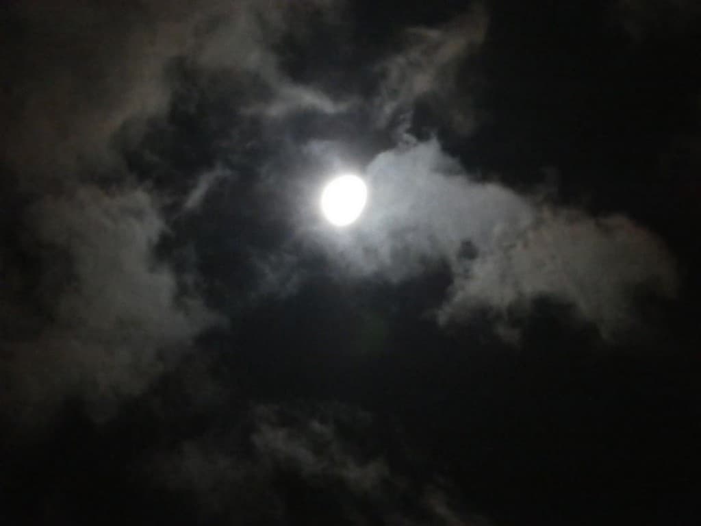 lune du matin
