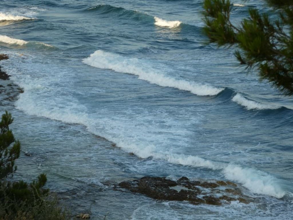 mer agitée hier côte bleue