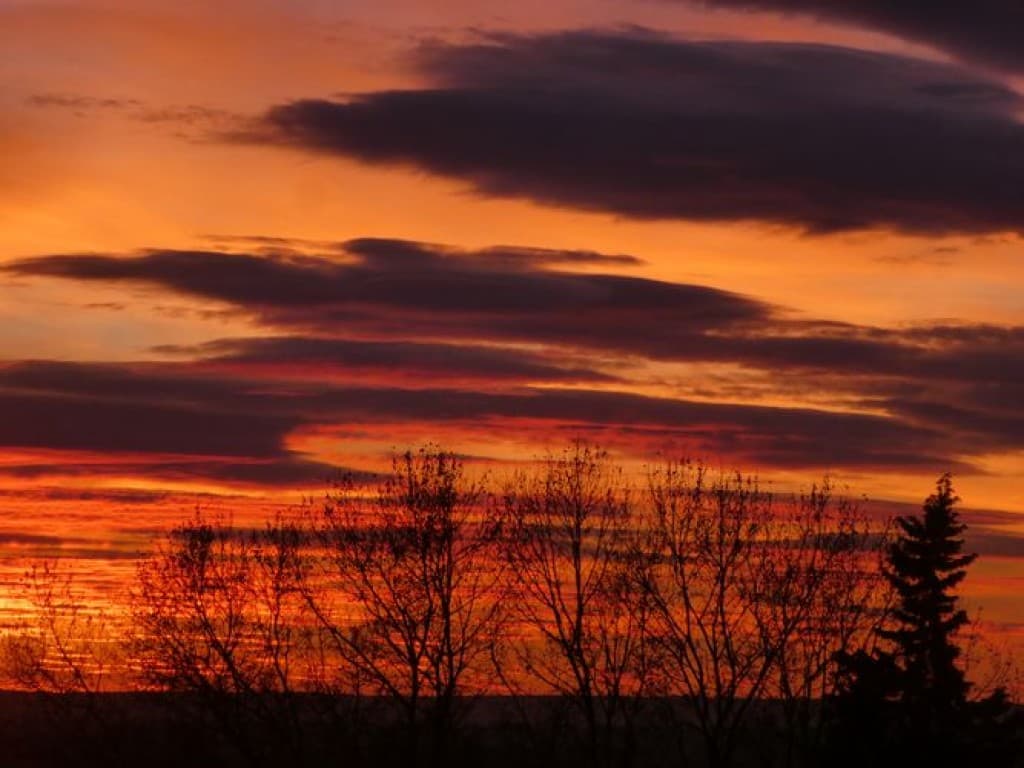 couleurs intenses du couchant