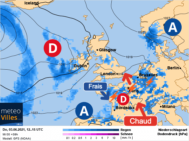 Carte de prévisions d'europe du Jeudi 3 juin 2021