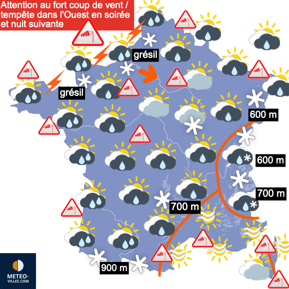 Tempête Gérard, puis Fien - neige et froid