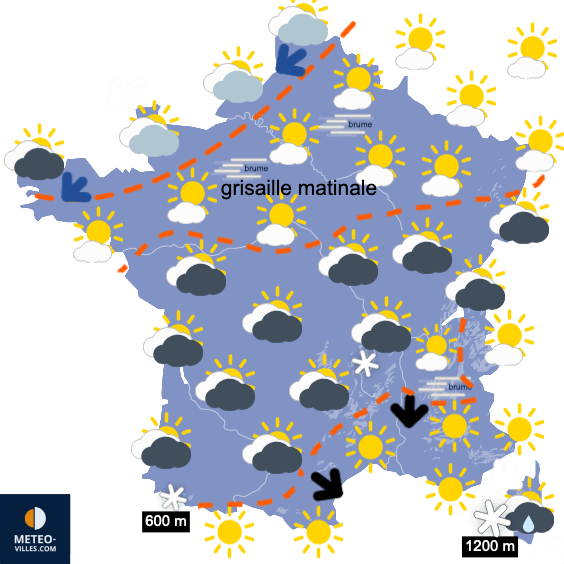 Calme, sec et plutôt froid jusqu'à lundi