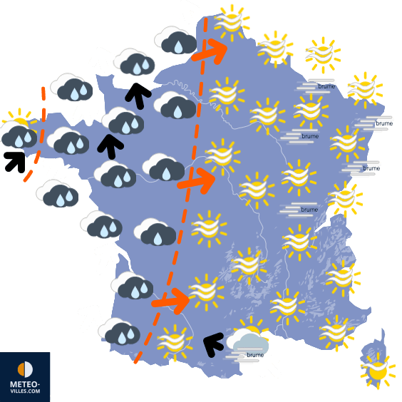 Doux et perturbé, puis calme à partir de la mi-décembre