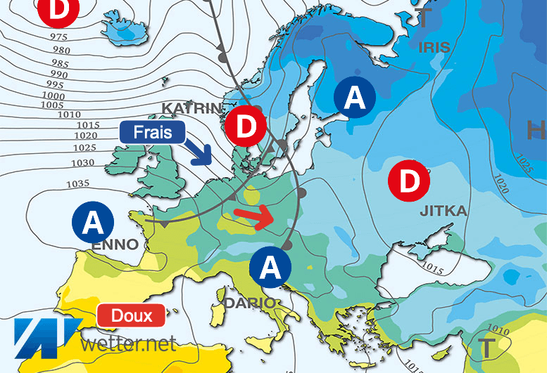 Carte de prévisions d'europe du Vendredi 26 janvier 2024