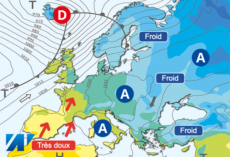 Carte de prévisions d'europe du Dimanche 28 janvier 2024