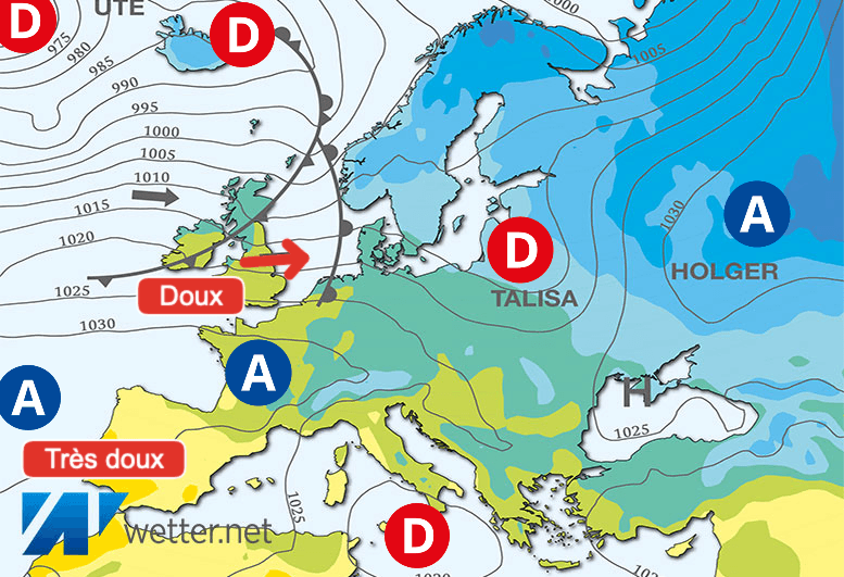 Carte de prévisions d'europe du Mardi 20 février 2024