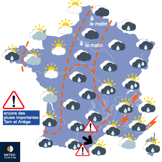 Vers une 2eme partie d'octobre moins perturbée