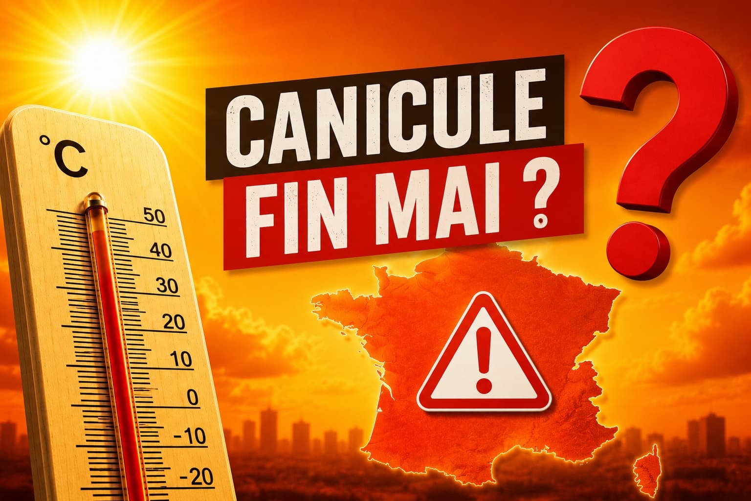 Peut-on craindre une vigilance canicule à la fin du mois de mai ?
