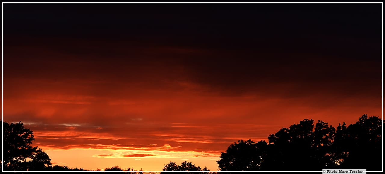 Un coucher bien coloré