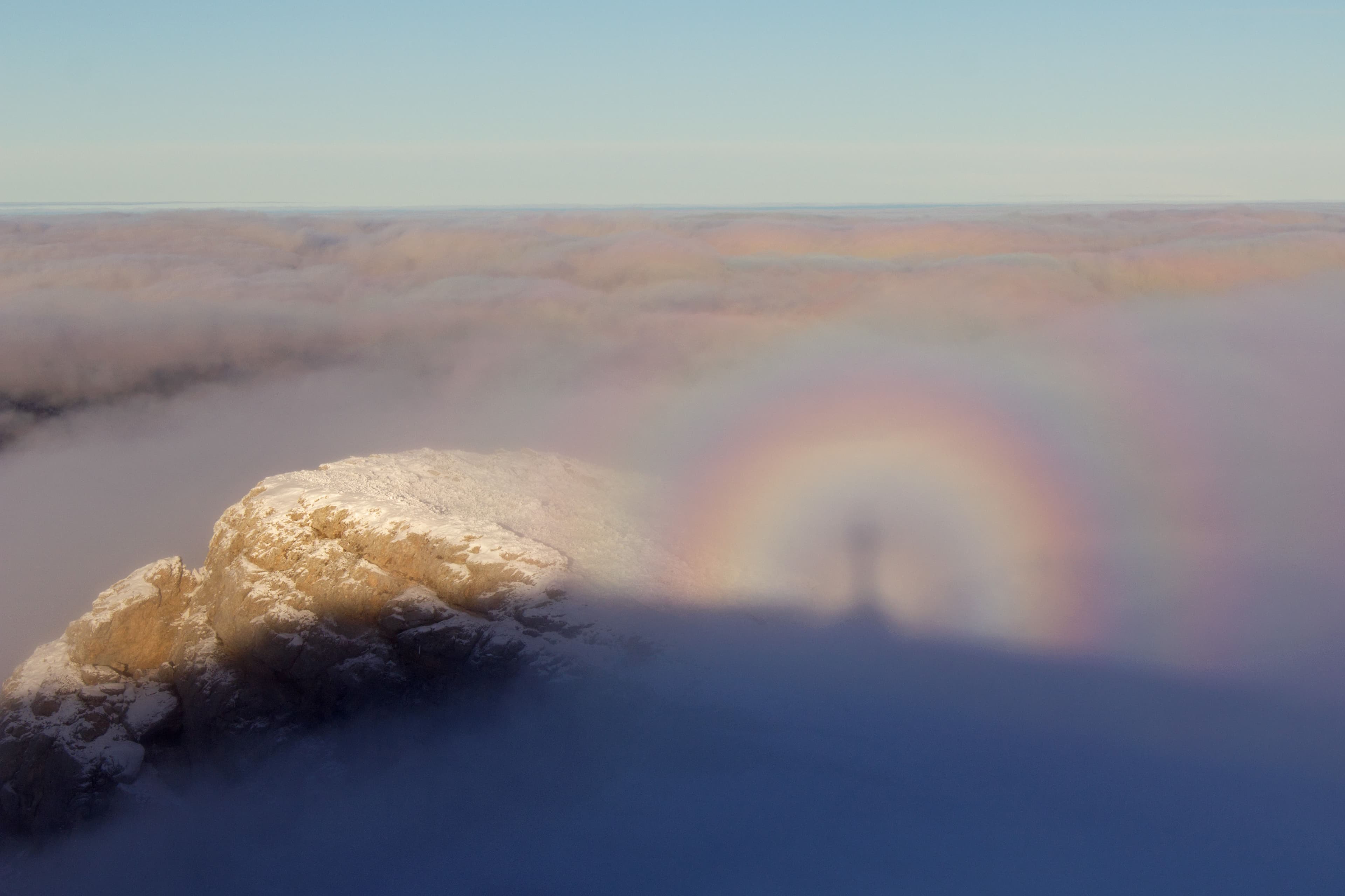 Spectre de Brocken de la croix de la Dent de Crolles