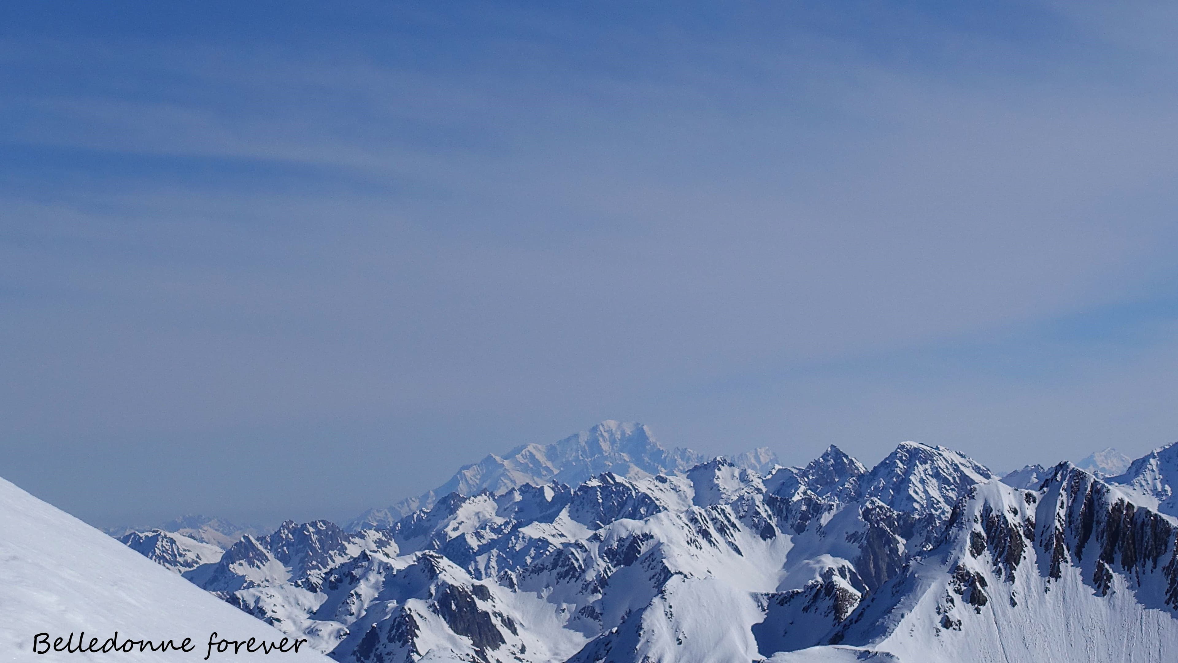 Petit vent froid de nord - Mont blanc depuis la Grande Lance de Domène 2790m A.P.