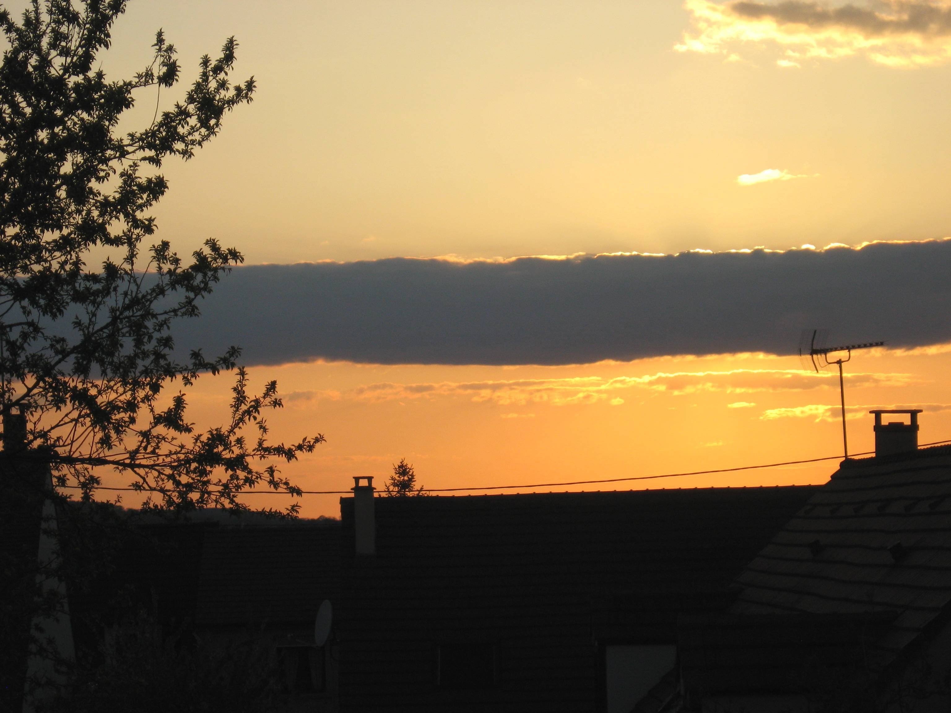 coucher de soleil barré