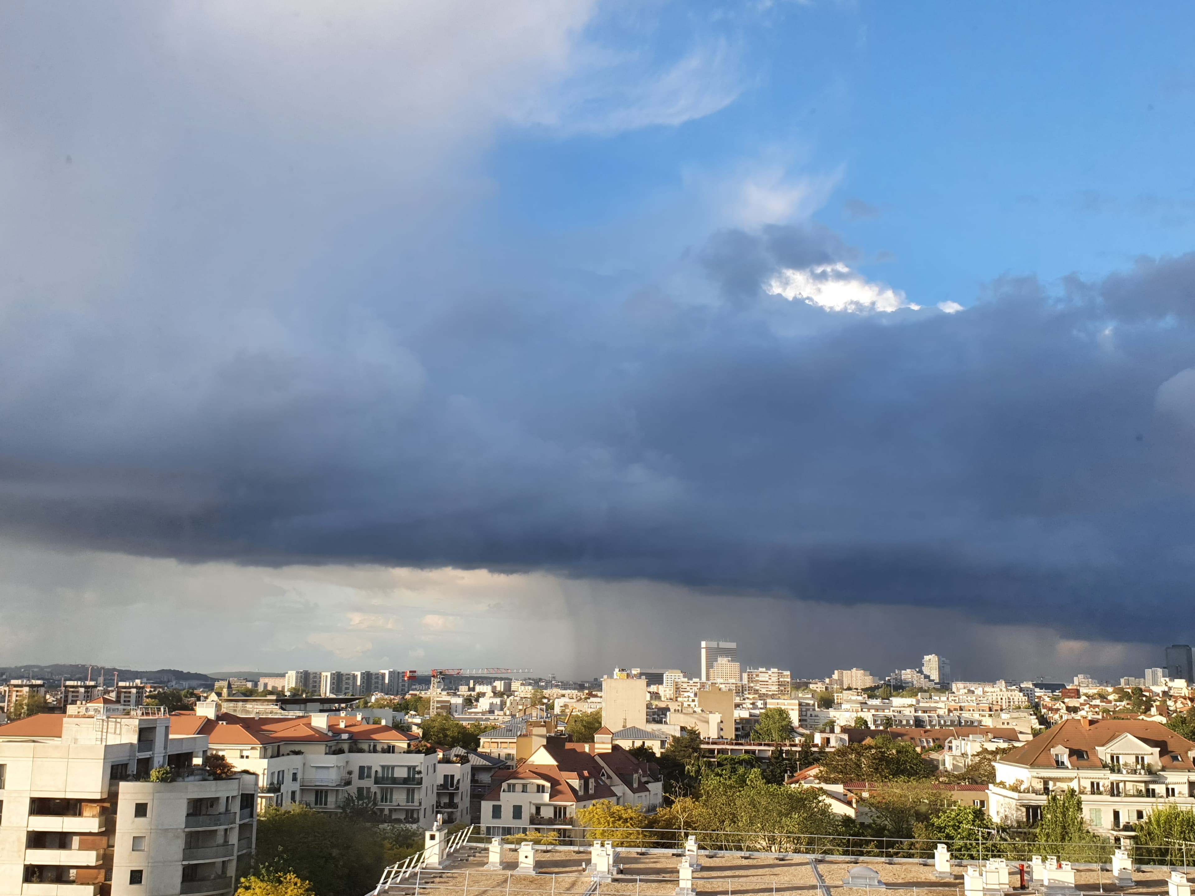 Ciel chargé paris ouest