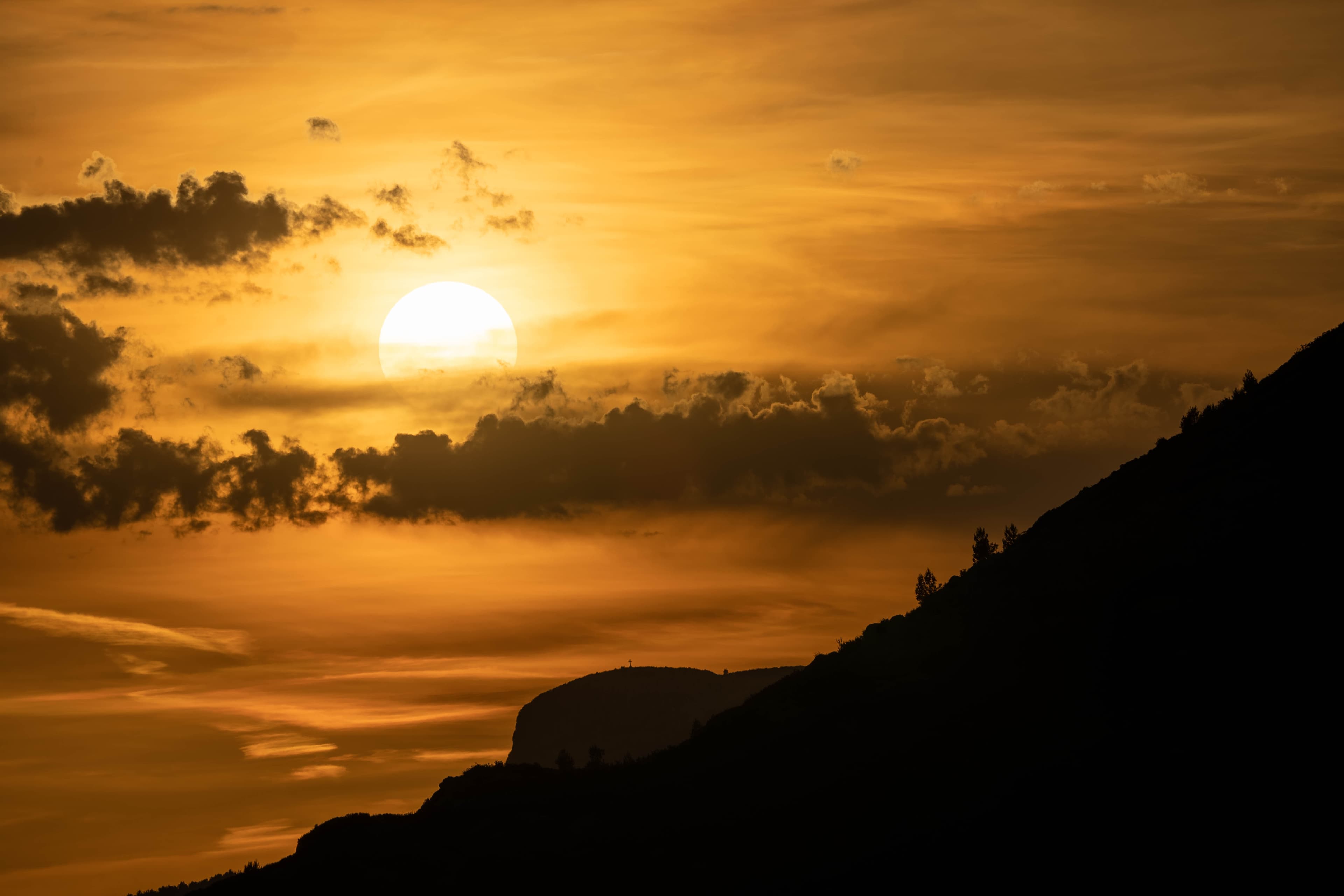 Coucher de soleil sur le Garlaban