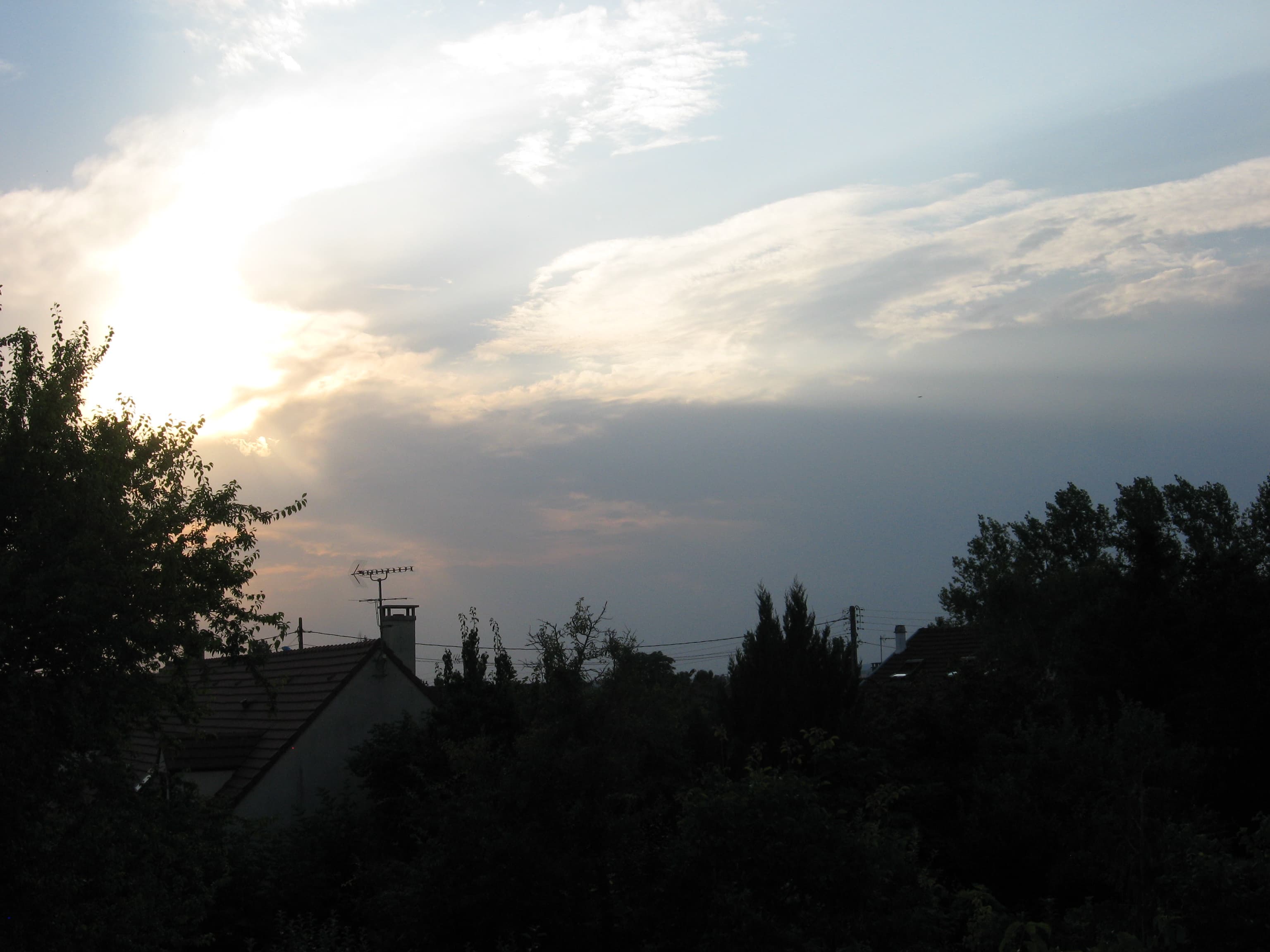 vue vers l'ouest plaine de Versailles