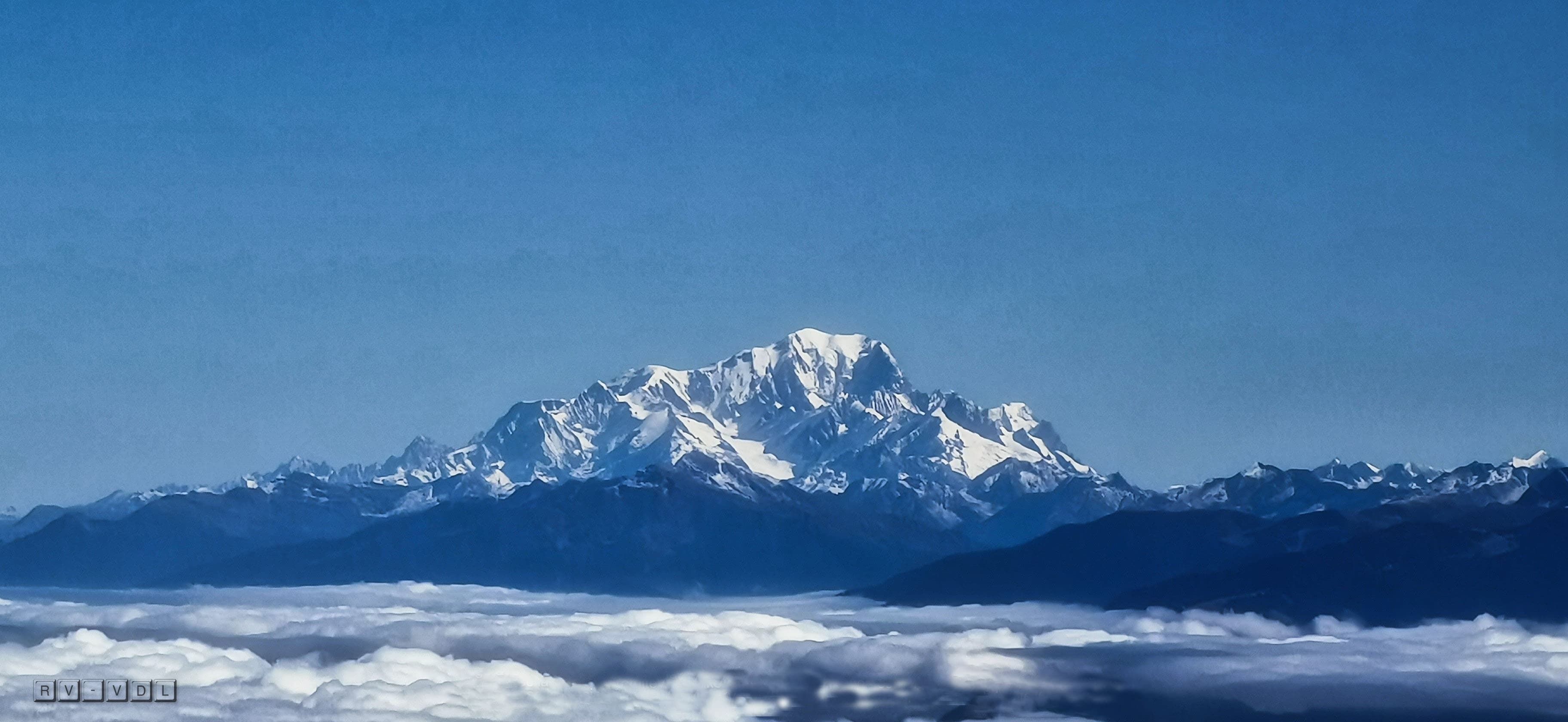 Le Mont-Blanc depuis le Vercors