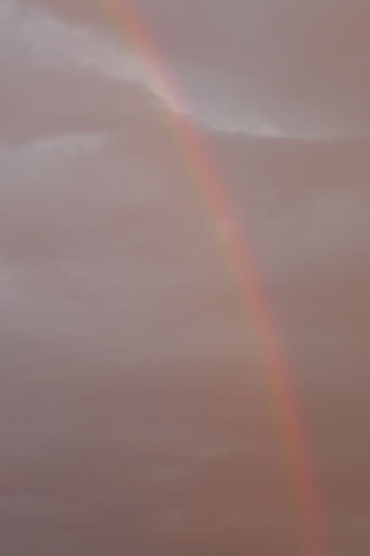 arc en ciel hier matin