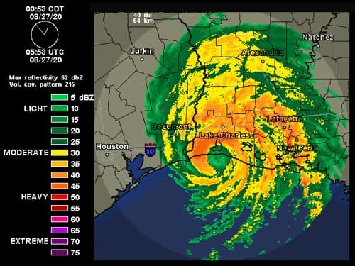 Image d'illustration pour Ouragan Laura : Un des plus puissants de l’histoire des Etats-Unis