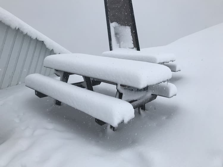 Image d'illustration pour Pluie, fraîcheur et neige sur les Alpes : l'automne à la fin août 