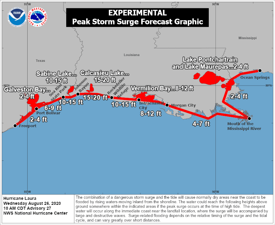Image d'illustration pour Ouragan Laura : Un des plus puissants de l’histoire des Etats-Unis