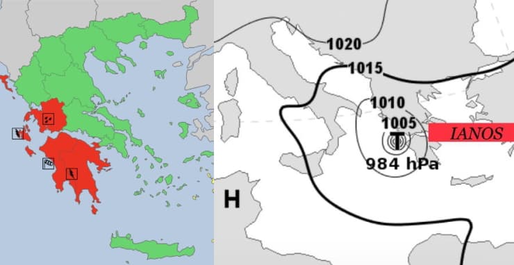 Image d'illustration pour Médicane Ianos : un petit cyclone en Méditerranée