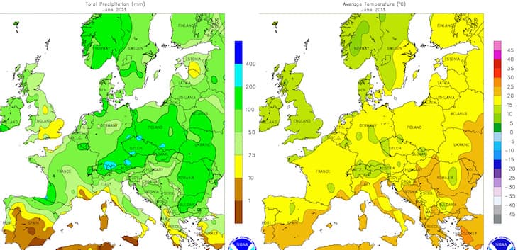 Image d'illustration pour Bilan météo de juin 2013 en France et en Europe