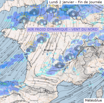 Image d'illustration pour Vers un froid sec fin 2016 puis un froid humide début 2017