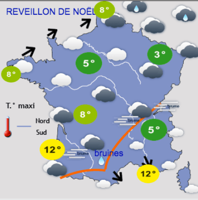 Image d'illustration pour Vos prévisions météo pour Noël 