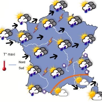 Beaucoup de pluie jusqu'à vendredi ou samedi / très beau dimanche 