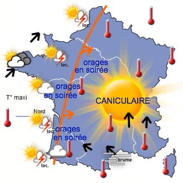 Des orages très éphémères
