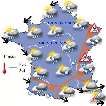 3eme épisode neigeux avant un week-end plus sec mais toujours froid
