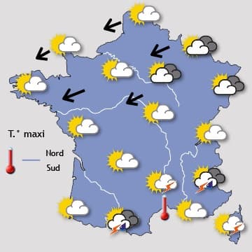 Retour généralisé de la chaleur pour jeudi, puis des orages