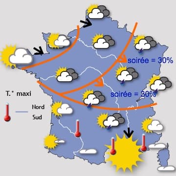 Une dégradation pluvieuse très passagère dans le Nord
