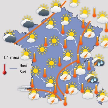 Rafraîchissement spectaculaire en fin de semaine 