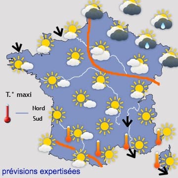 Temps plutôt sec et calme, au moins jusqu'au prochain week-end