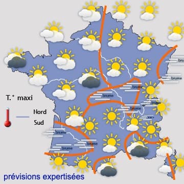 Début d'une très longue période de temps calme et sec... 