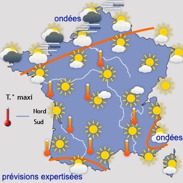 Semaine très agréable au nord, plus étouffante au sud 