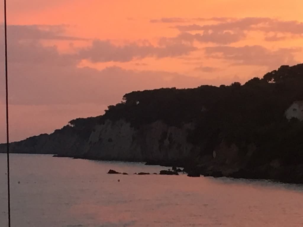 coucher de soleil sur Portisol 